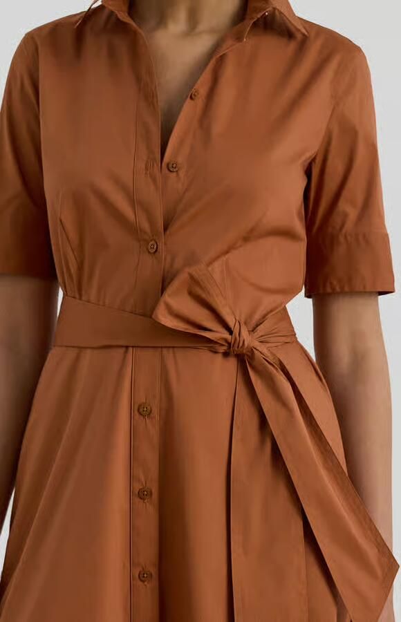Lauren Ralph Lauren Getailleerde vrijetijdsjurk van katoenmix