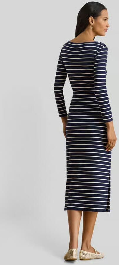 Lauren Ralph Lauren Getailleerde vrijetijdsjurk van katoenmix