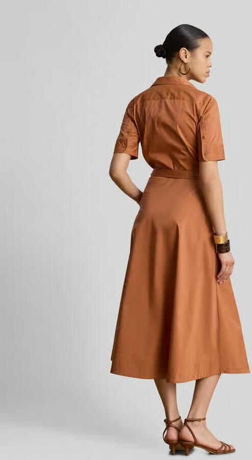 Lauren Ralph Lauren Getailleerde vrijetijdsjurk van katoenmix - Foto 2