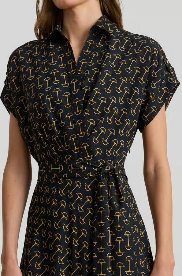 Lauren Ralph Lauren Getailleerde wikkeljurk van chiffon
