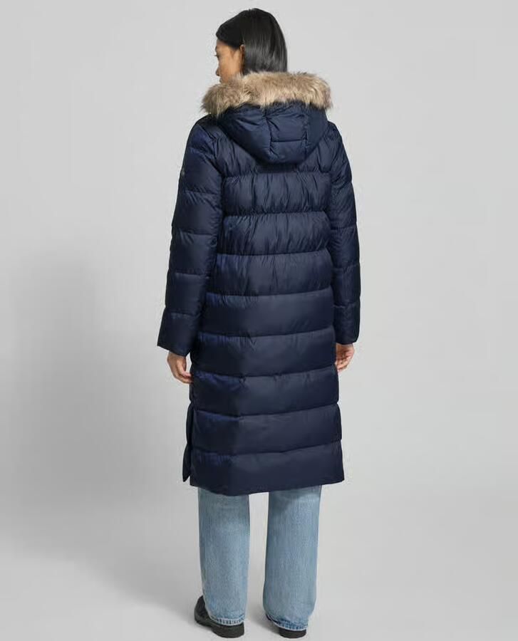 Lauren Ralph Lauren Gewatteerde lange jas met capuchon en ritszakken