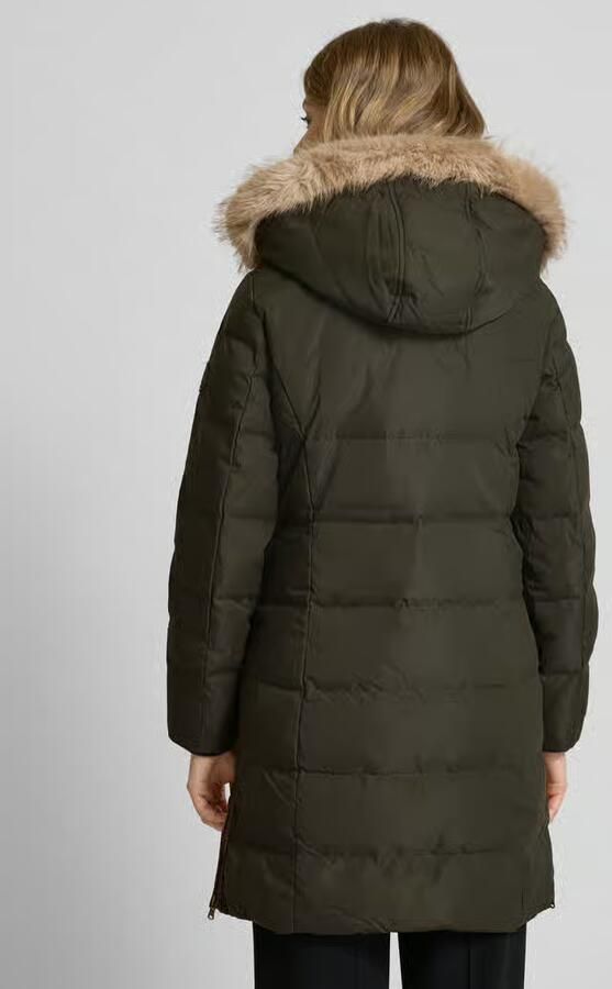 Lauren Ralph Lauren Gewatteerde lange jas met capuchon met imitatiebont - Foto 2