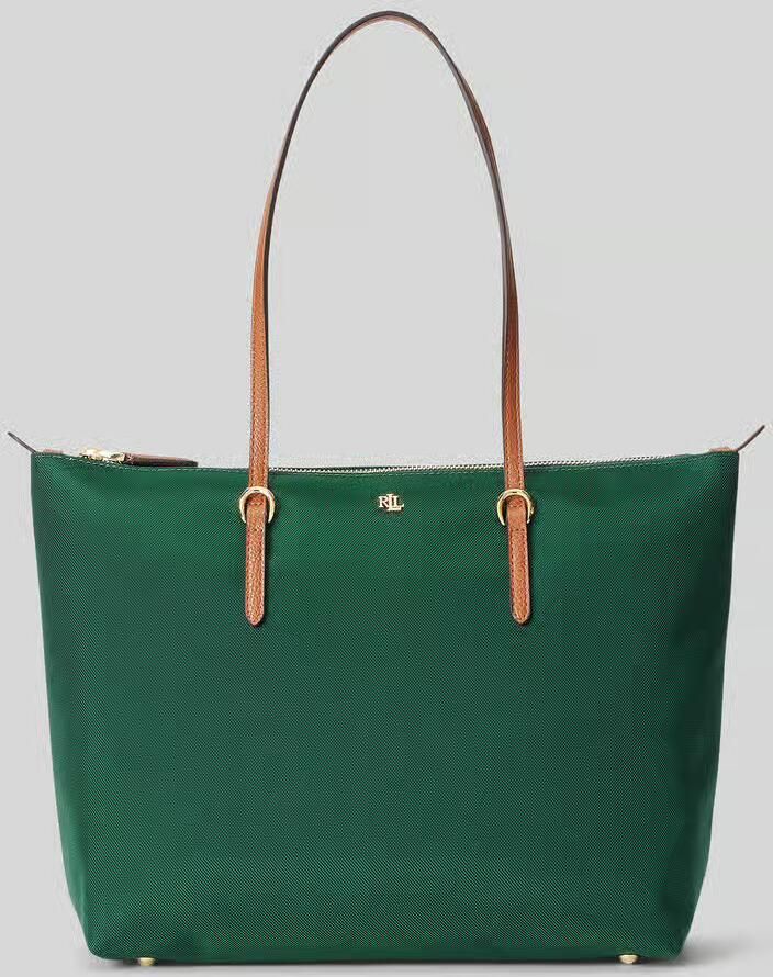 Lauren Ralph Lauren Handtas in de hand met logodetail model 'KEATON'