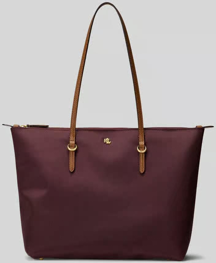 Lauren Ralph Lauren Handtas in de hand met logodetail model 'KEATON'