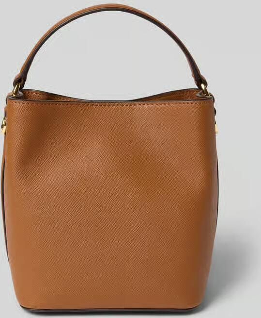 Lauren Ralph Lauren Handtas in rundleer met labelapplicatie Model 'REESE' - Foto 9