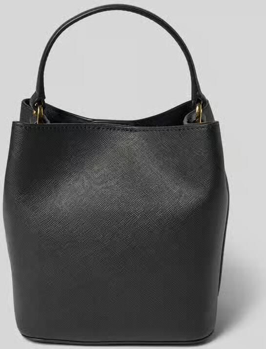 Lauren Ralph Lauren Handtas in rundleer met labelapplicatie Model 'REESE' - Foto 4