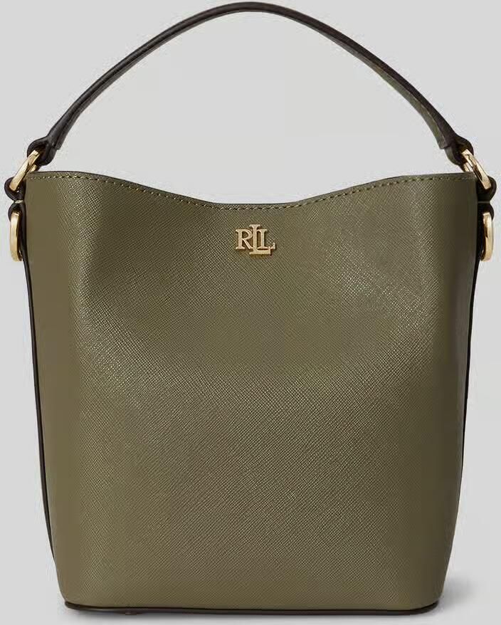 Lauren Ralph Lauren Handtas met echt leer met afneembare schouderband - Foto 2