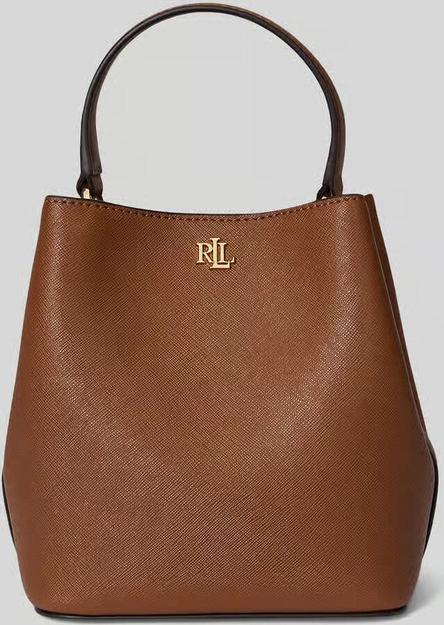 Lauren Ralph Lauren Handtas van runderleer met labelapplicatie model 'REESE' - Foto 5