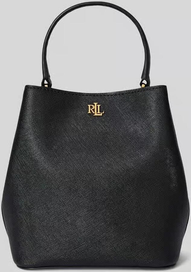 Lauren Ralph Lauren Handtas van runderleer met labelapplicatie model 'REESE' - Foto 5