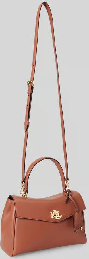 Lauren Ralph Lauren Handtas met echt leer met afneembare schouderband