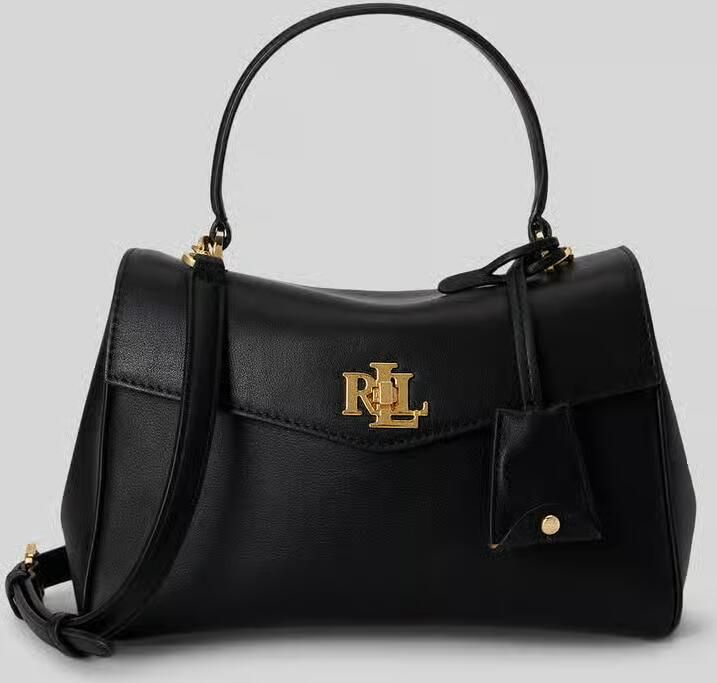 Lauren Ralph Lauren Handtas met echt leer met afneembare schouderband - Foto 2