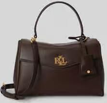 Lauren Ralph Lauren Handtas met echt leer met afneembare schouderband - Foto 2