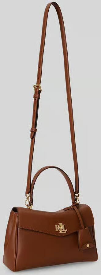 Lauren Ralph Lauren Handtas met echt leer met afneembare schouderband