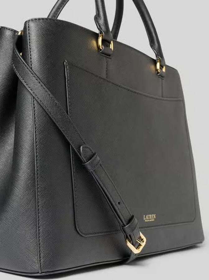 Ralph Lauren Dames Tas Lauren Hanna 37-Satchel-Large Zwart Black Dames - Foto 4