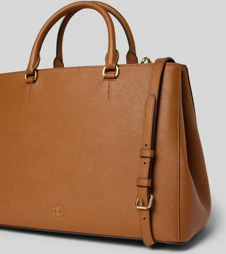 Ralph Lauren Damestas Lauren Hanna 37-Satchel-Large Oranje Orange Dames - Foto 2