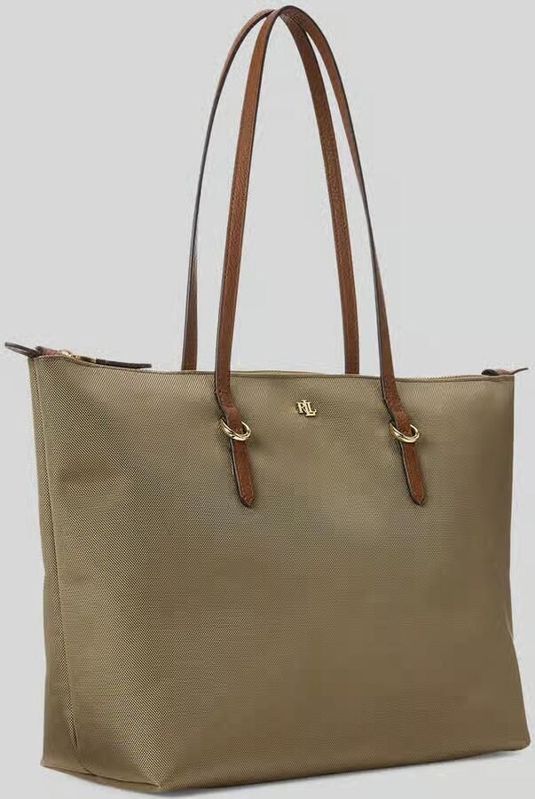 Lauren Ralph Lauren Tote bag met labelapplicatie model 'KEATON' - Foto 5