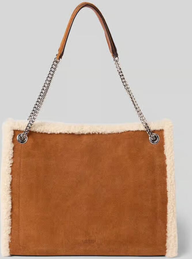Lauren Ralph Lauren Handtas met teddybont en labelapplicatie