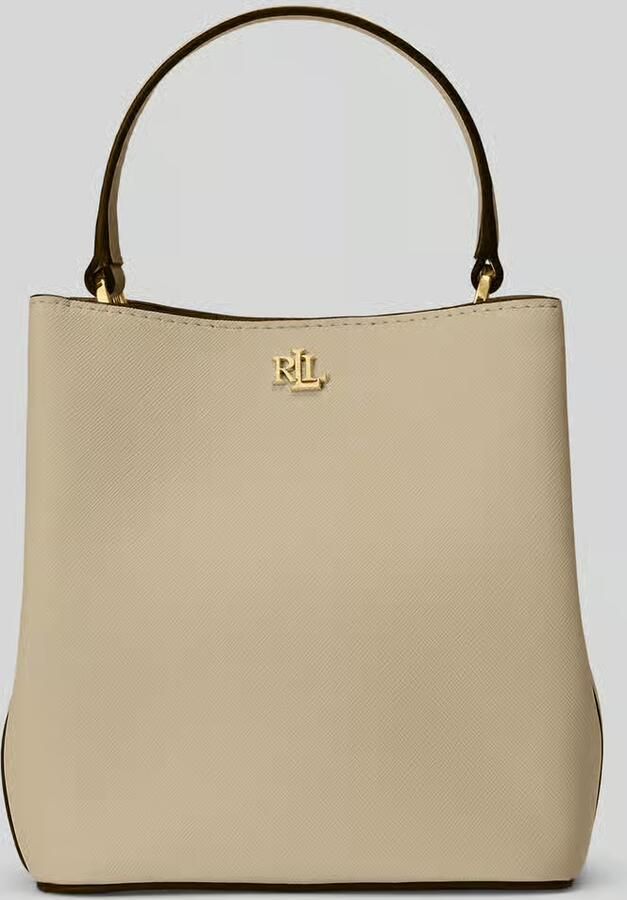 Lauren Ralph Lauren Handtas met twee handvatten van puur leer - Foto 2