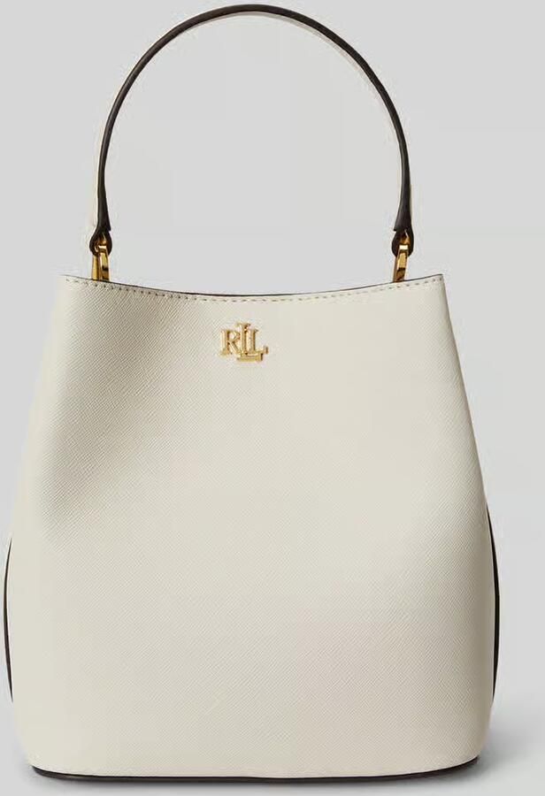 Lauren Ralph Lauren Handtas met twee handvatten van puur leer - Foto 2