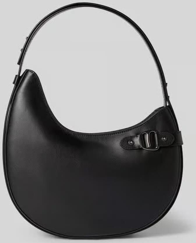 Lauren Ralph Lauren Handtas van echt runderleer met logo-applicatie