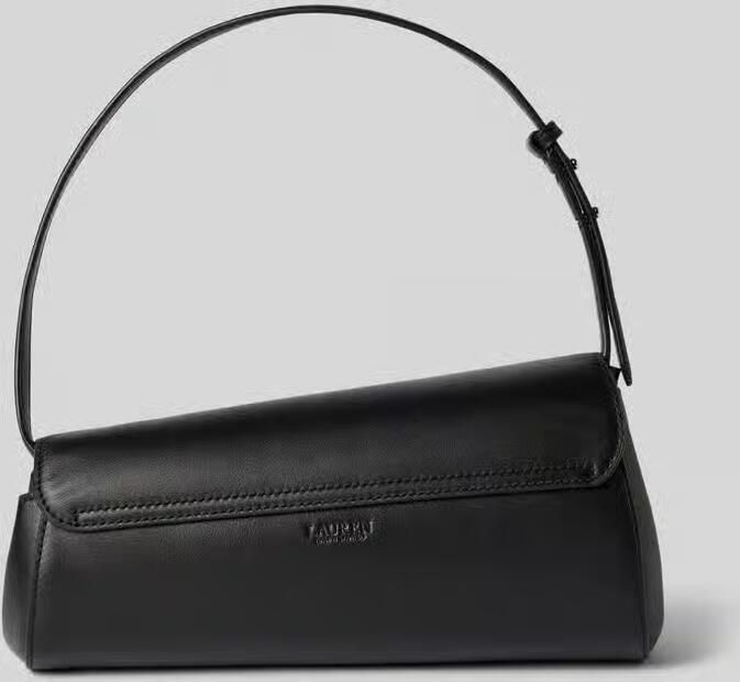 Lauren Ralph Lauren Handtas van echt runderleer met logo-applicatie