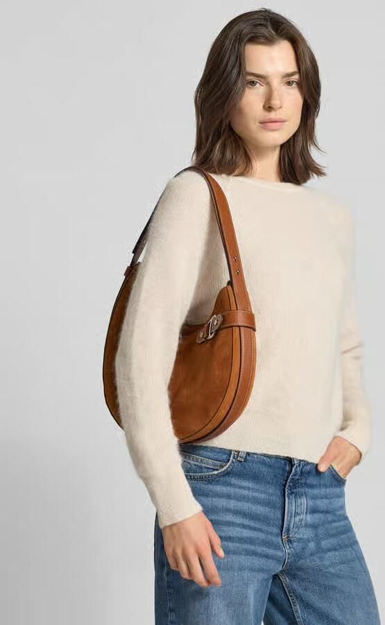 Lauren Ralph Lauren Handtas van echt runderleer met sierapplicatie - Foto 2