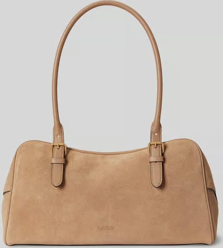 Lauren Ralph Lauren Handtas van echt suède veloursleder