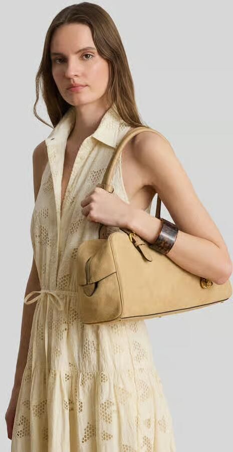 Lauren Ralph Lauren Handtas van echt suède veloursleder - Foto 2