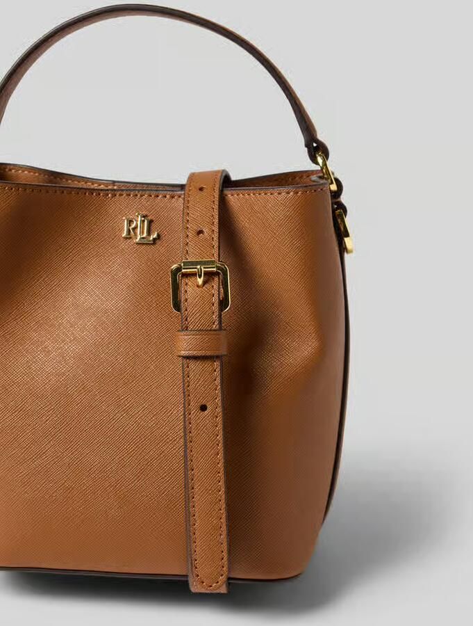 Lauren Ralph Lauren Handtas van runderleer met labelapplicatie model 'REESE' - Foto 6