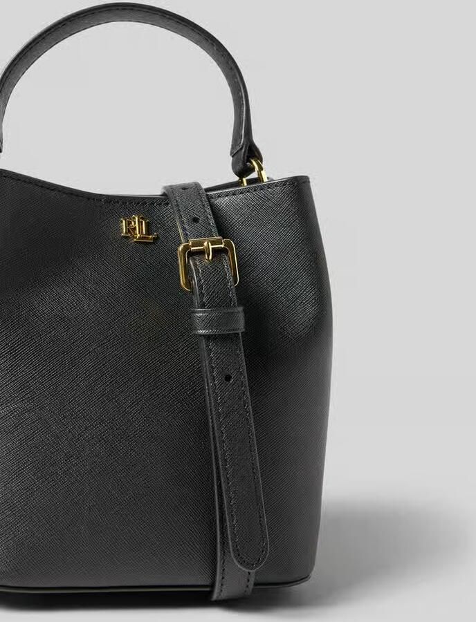 Lauren Ralph Lauren Handtas van runderleer met labelapplicatie model 'REESE' - Foto 5
