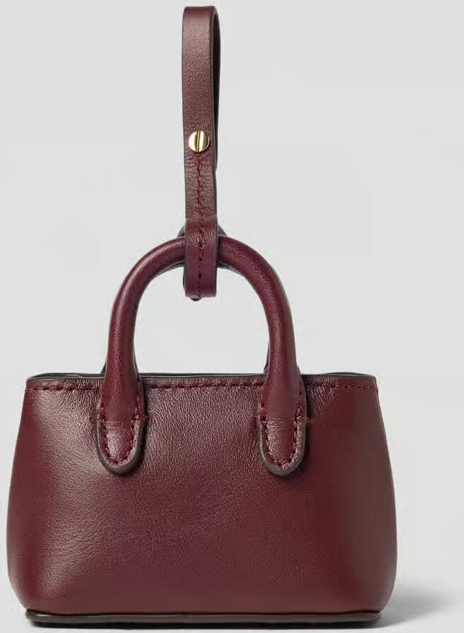 Lauren Ralph Lauren Hanger van leer met labelapplicatie
