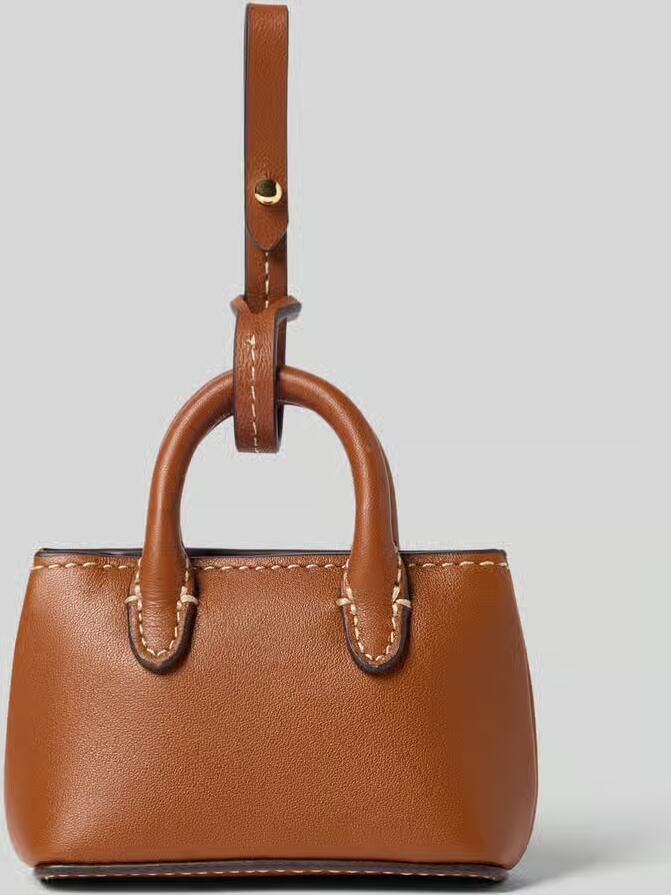 Lauren Ralph Lauren Hanger van leer met labelapplicatie