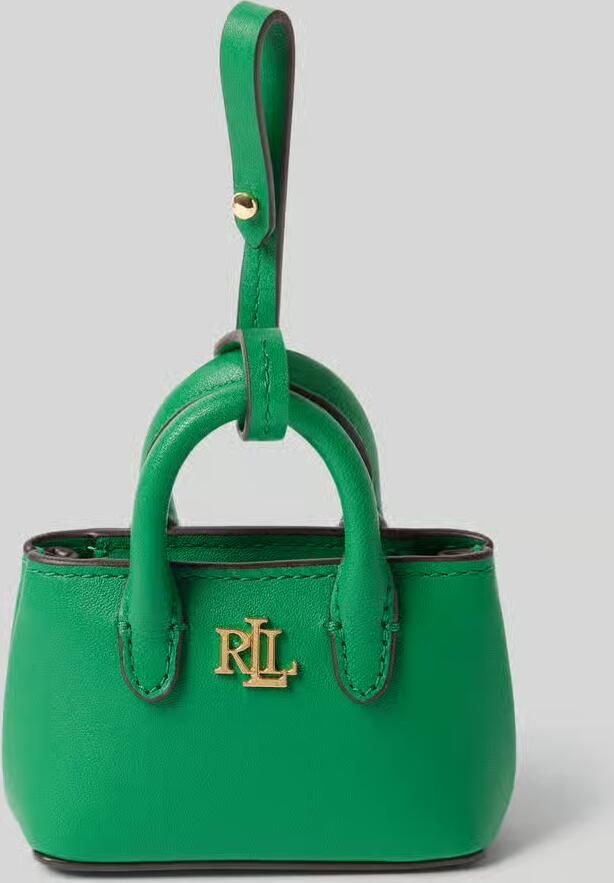 Lauren Ralph Lauren Hanger van leer met labelapplicatie