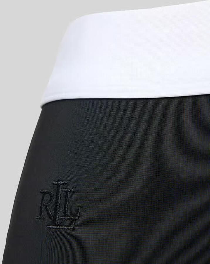 Lauren Ralph Lauren High waist bikinibroekje met logostitching model 'BEL AIR'