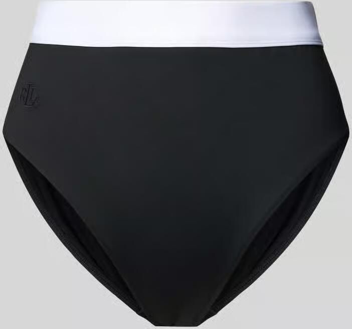 Lauren Ralph Lauren High waist bikinibroekje met logostitching model 'BEL AIR' - Foto 3