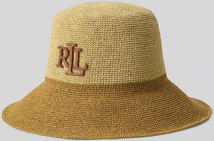 Lauren Ralph Lauren Hoed van stro vlechtwerk met logo-applicatie - Foto 2