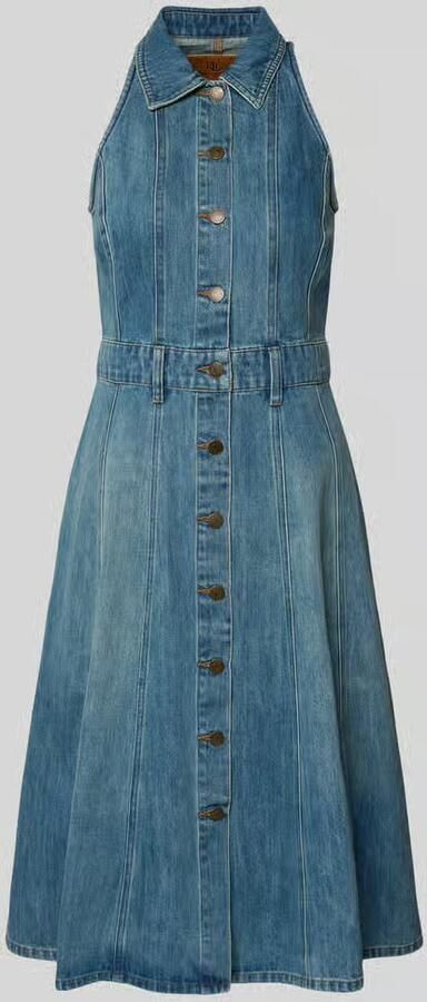 Lauren Ralph Lauren Jeansjurk met knoopsluiting model 'CALUNA'