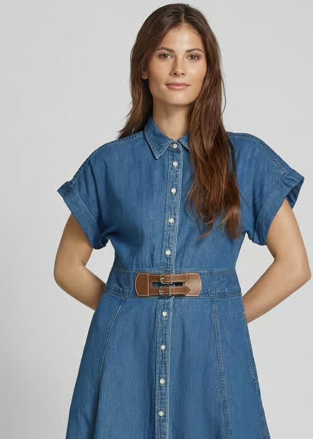 Lauren Ralph Lauren Jeansjurk met knoopsluiting model 'ERLAINA' - Foto 4