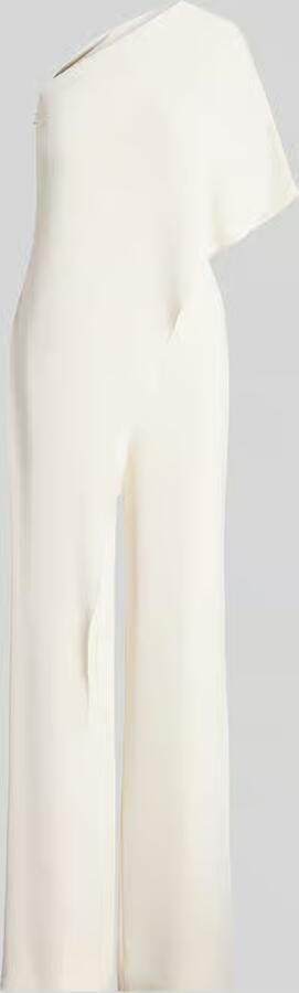 Ralph Lauren Elegante One-Shoulder Jumpsuit met Cascading Cape Beige Dames - Foto 4