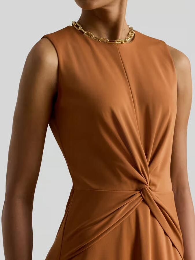 Lauren Ralph Lauren Jurk met knoopdetail in de taille