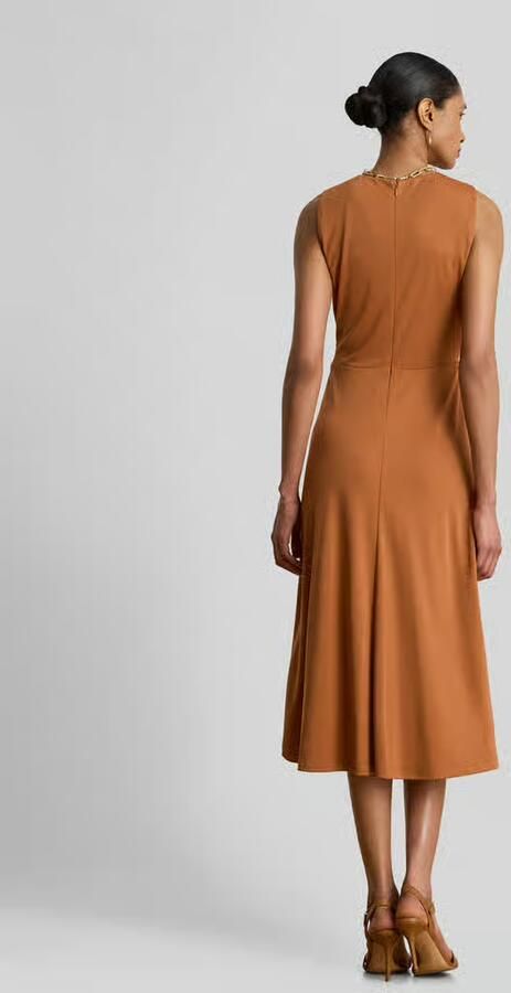 Lauren Ralph Lauren Jurk met knoopdetail in de taille - Foto 3