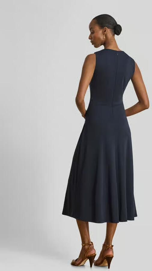 Lauren Ralph Lauren Jurk met knoopdetail in de taille