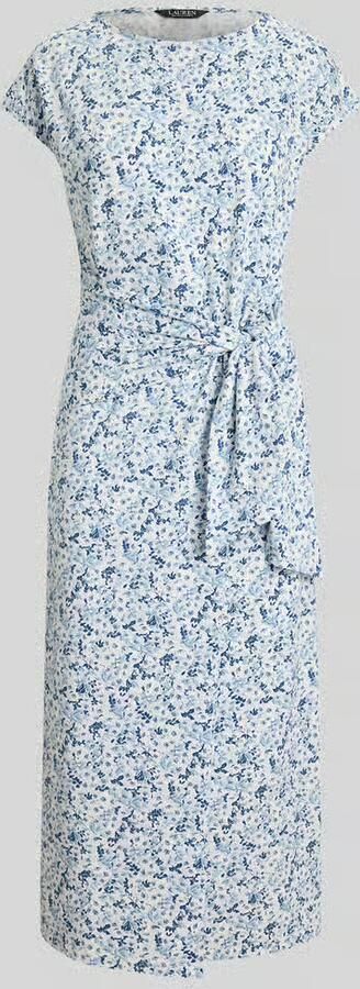 Lauren Ralph Lauren Jurk van katoenmix met knoopdetail - Foto 2