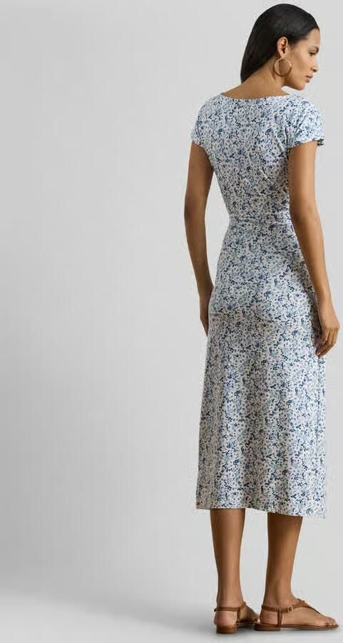 Lauren Ralph Lauren Jurk van katoenmix met knoopdetail