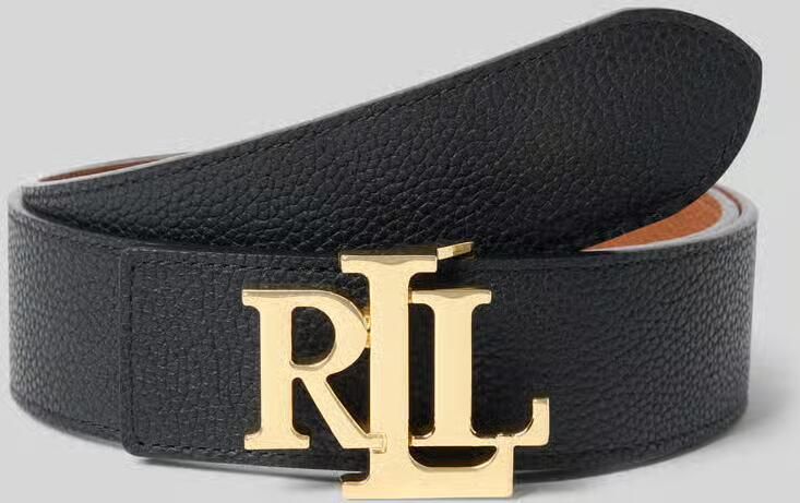 Lauren Ralph Lauren Keerbare riem van runderleer met labelapplicatie