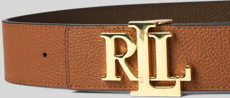 Lauren Ralph Lauren Keerbare riem van runderleer met labelapplicatie - Foto 2