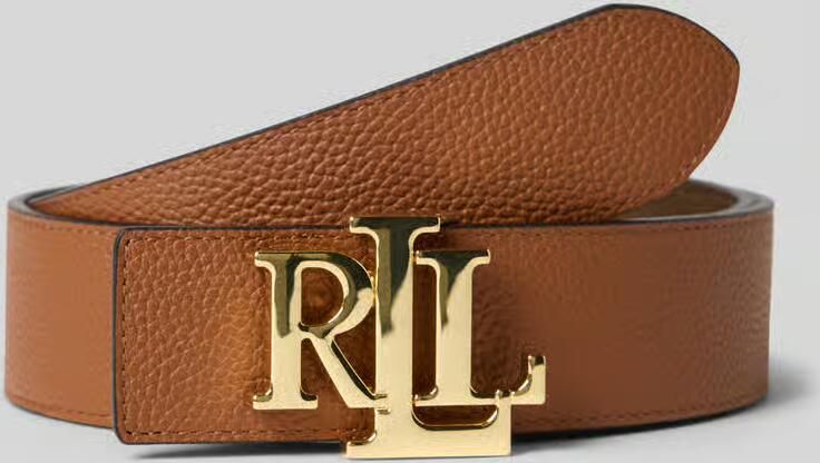 Lauren Ralph Lauren Keerbare riem van runderleer met labelapplicatie