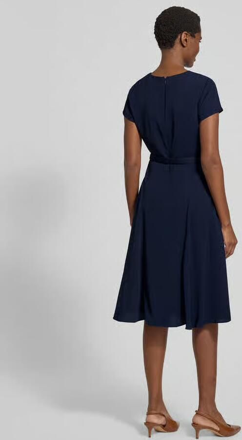 Lauren Ralph Lauren Knie-lang jurk met tailleriem model 'BRYGITKA' - Foto 3