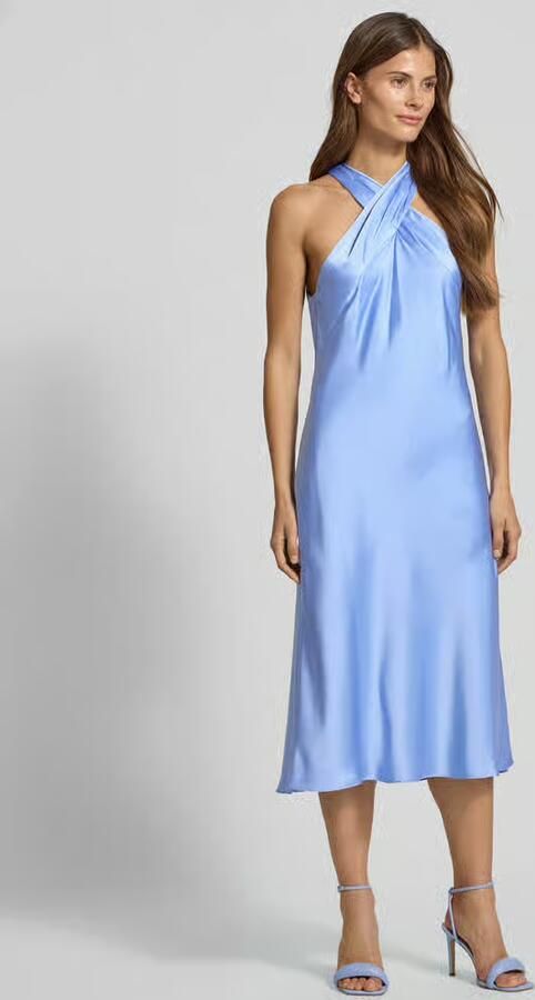Lauren Ralph Lauren Knie-lange cocktailjurk met halter - Foto 2