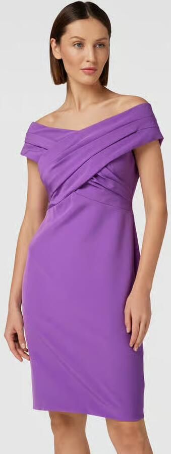 Lauren Ralph Lauren Knielange cocktailjurk in wikkellook model 'IRENE' - Foto 2